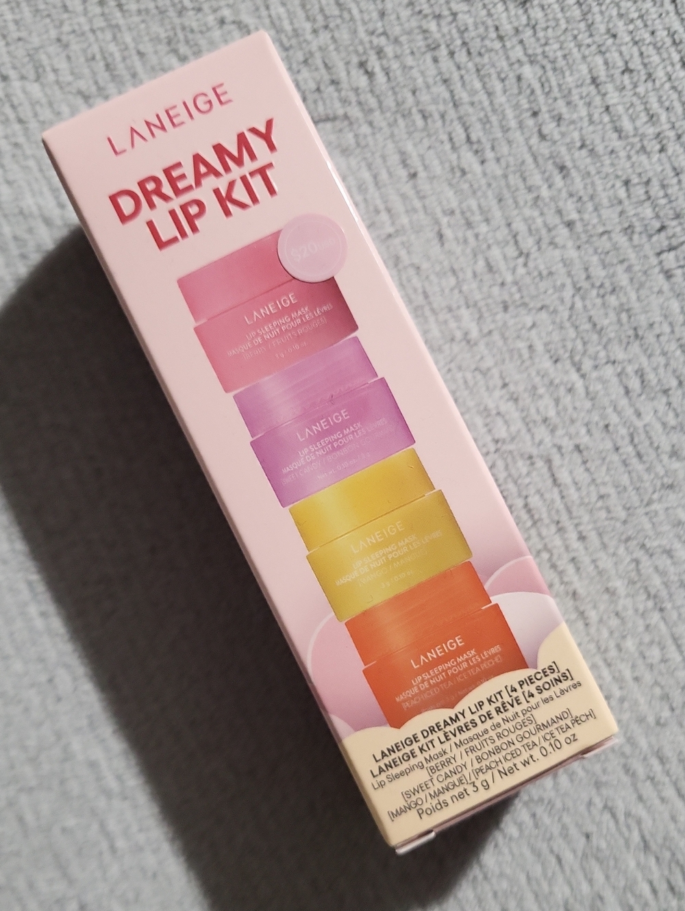 NIB Two Laneige Dreamy Lip Sleeping Masks ~ Sweet Candy & Berry